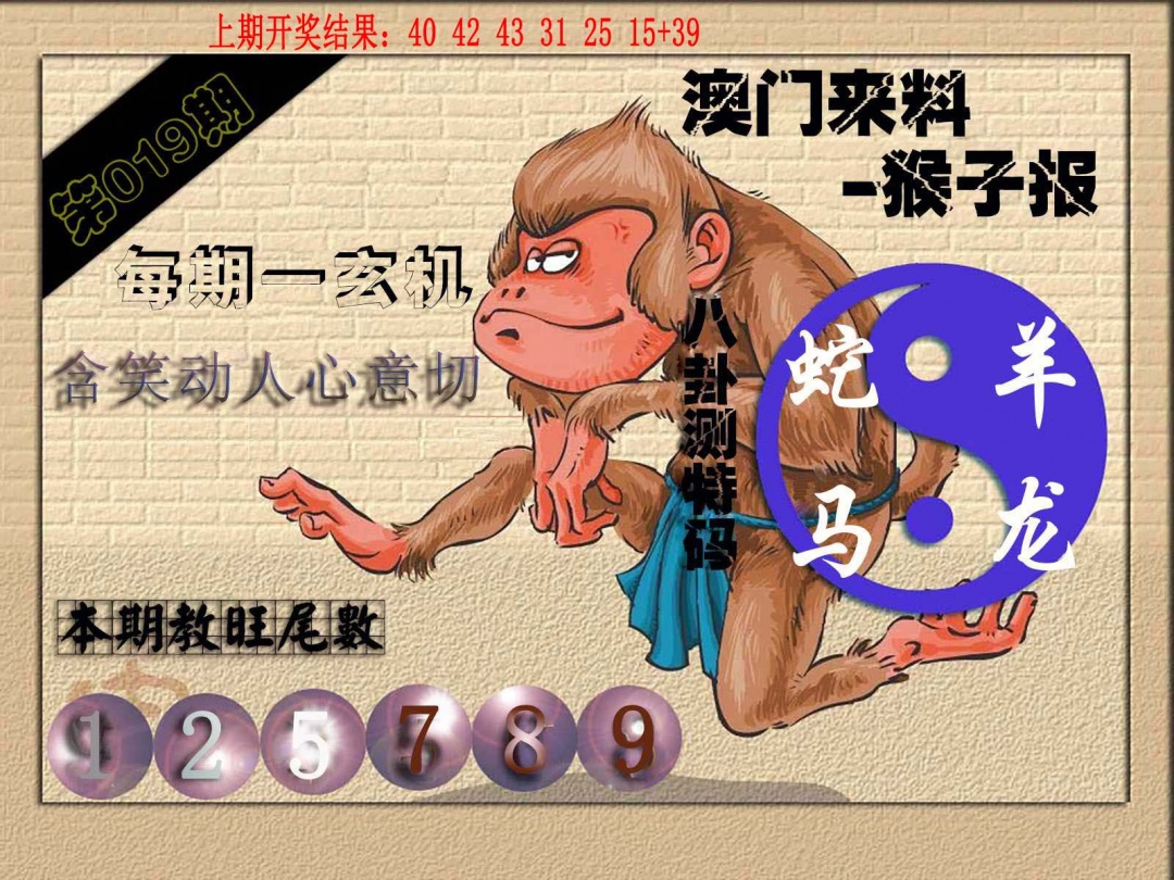 019期(来料)猴报[图]