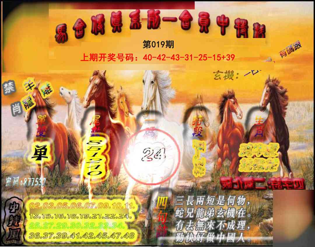 019期马会传真-会员报[图]