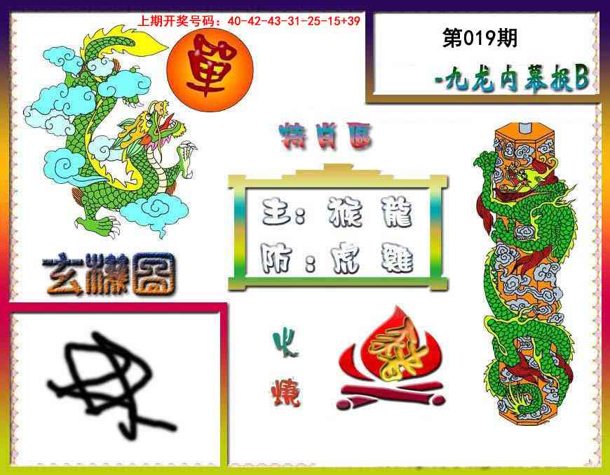 019期九龙内幕特肖图B[图]