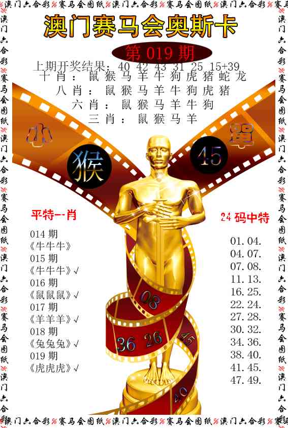 019期新奥斯卡[图]