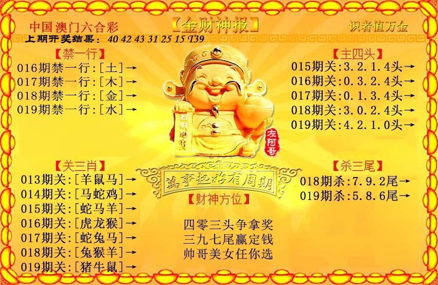 019期金财神[图]