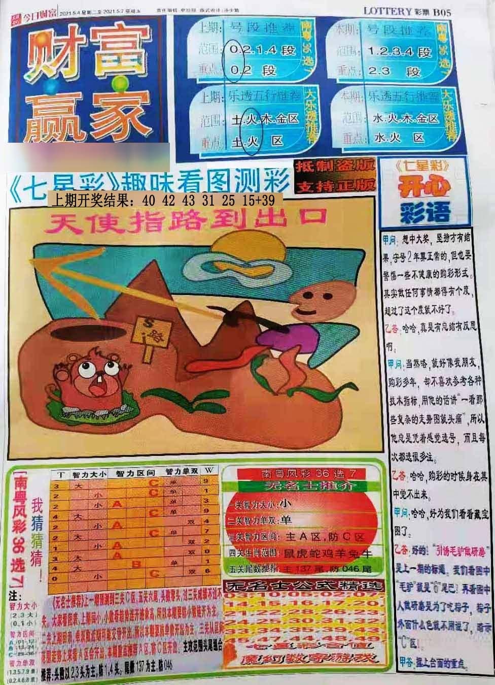 019期财富赢家（七星彩）[图]