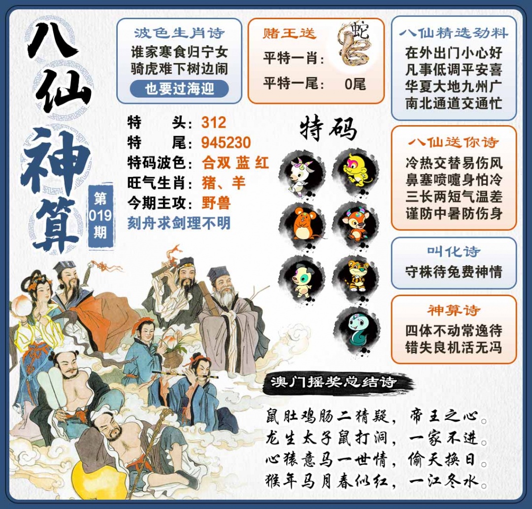 019期八仙神算[图]