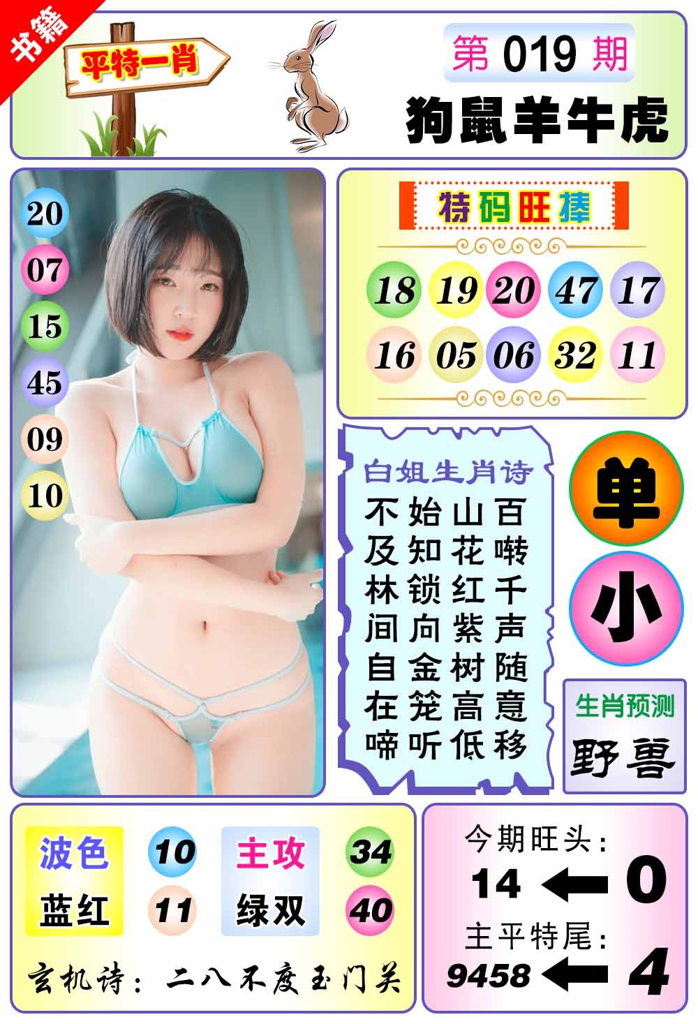 019期澳门梅花一肖[图]