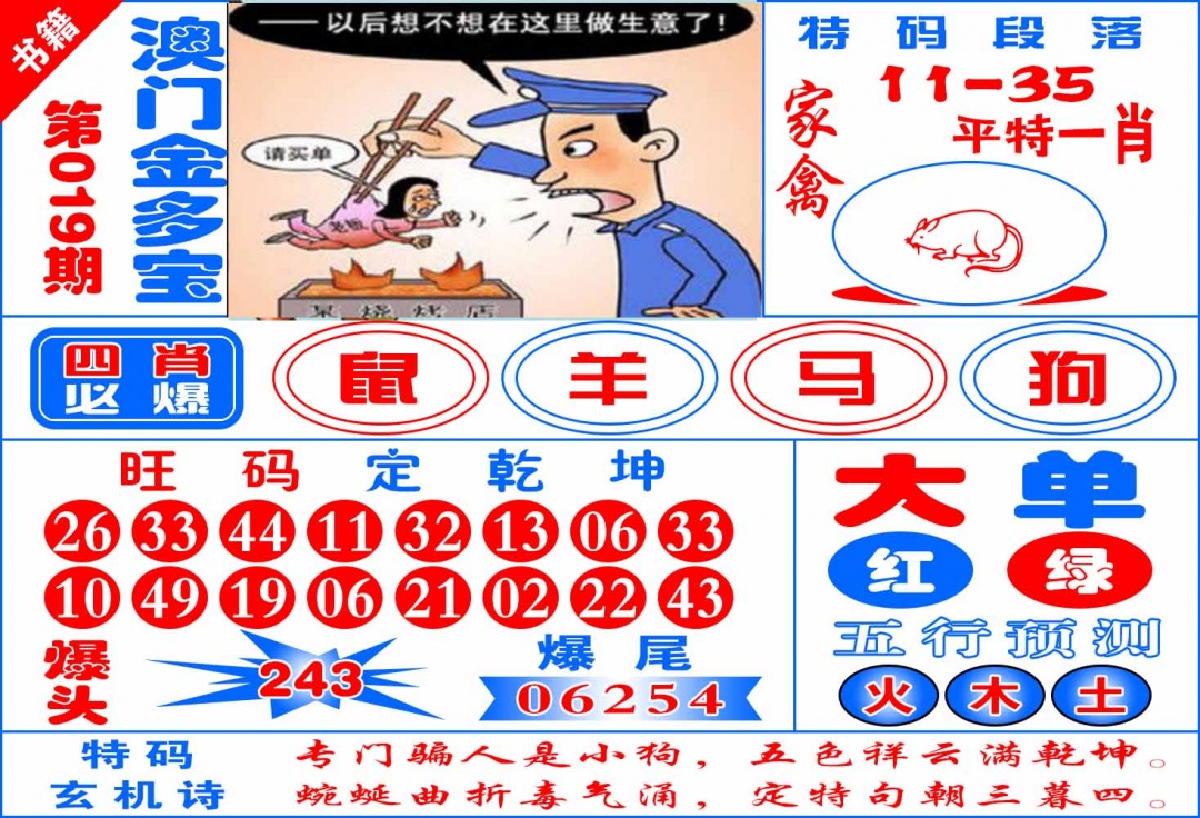019期澳门金元宝[图]