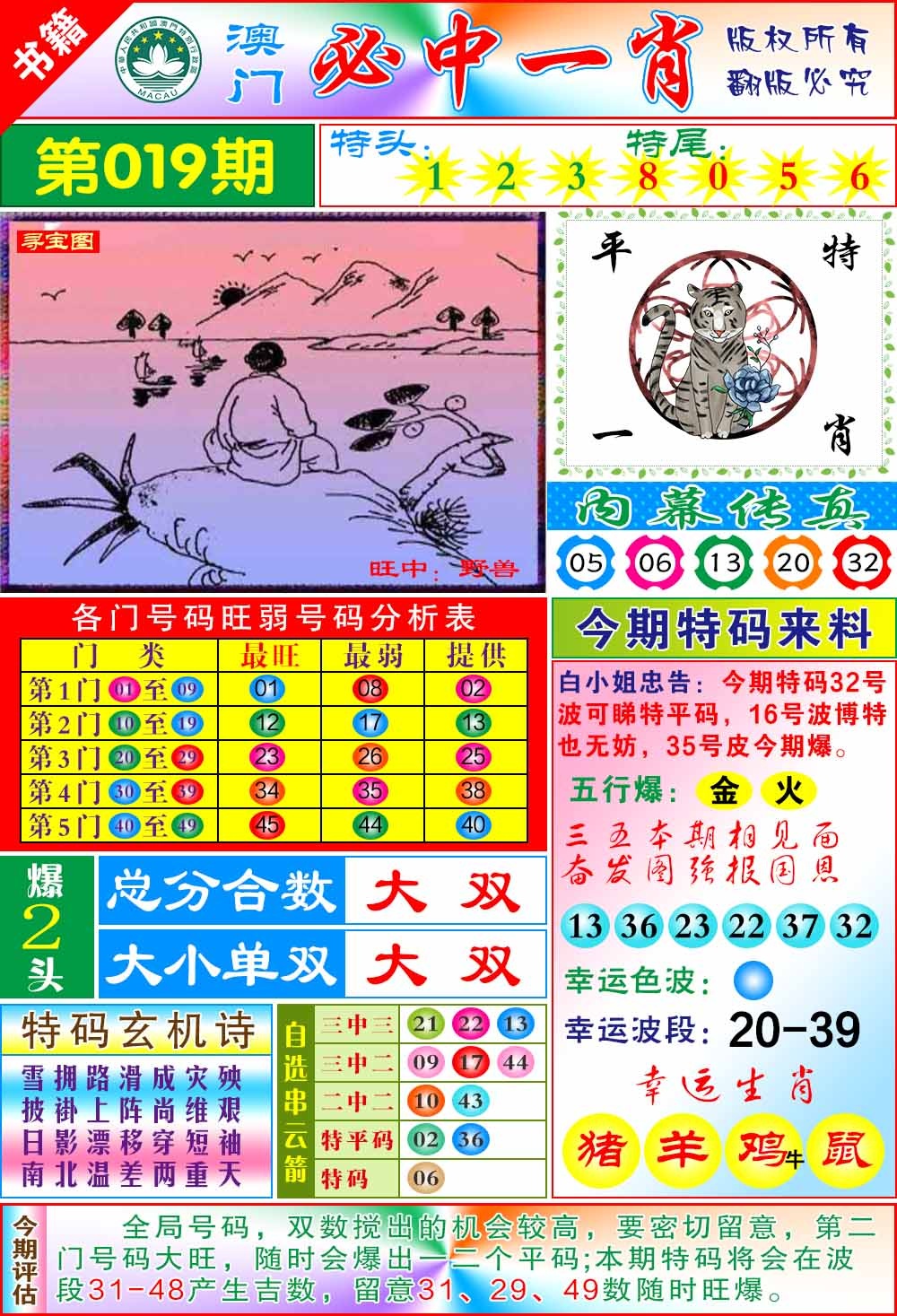 019期澳门玄机一特[图]